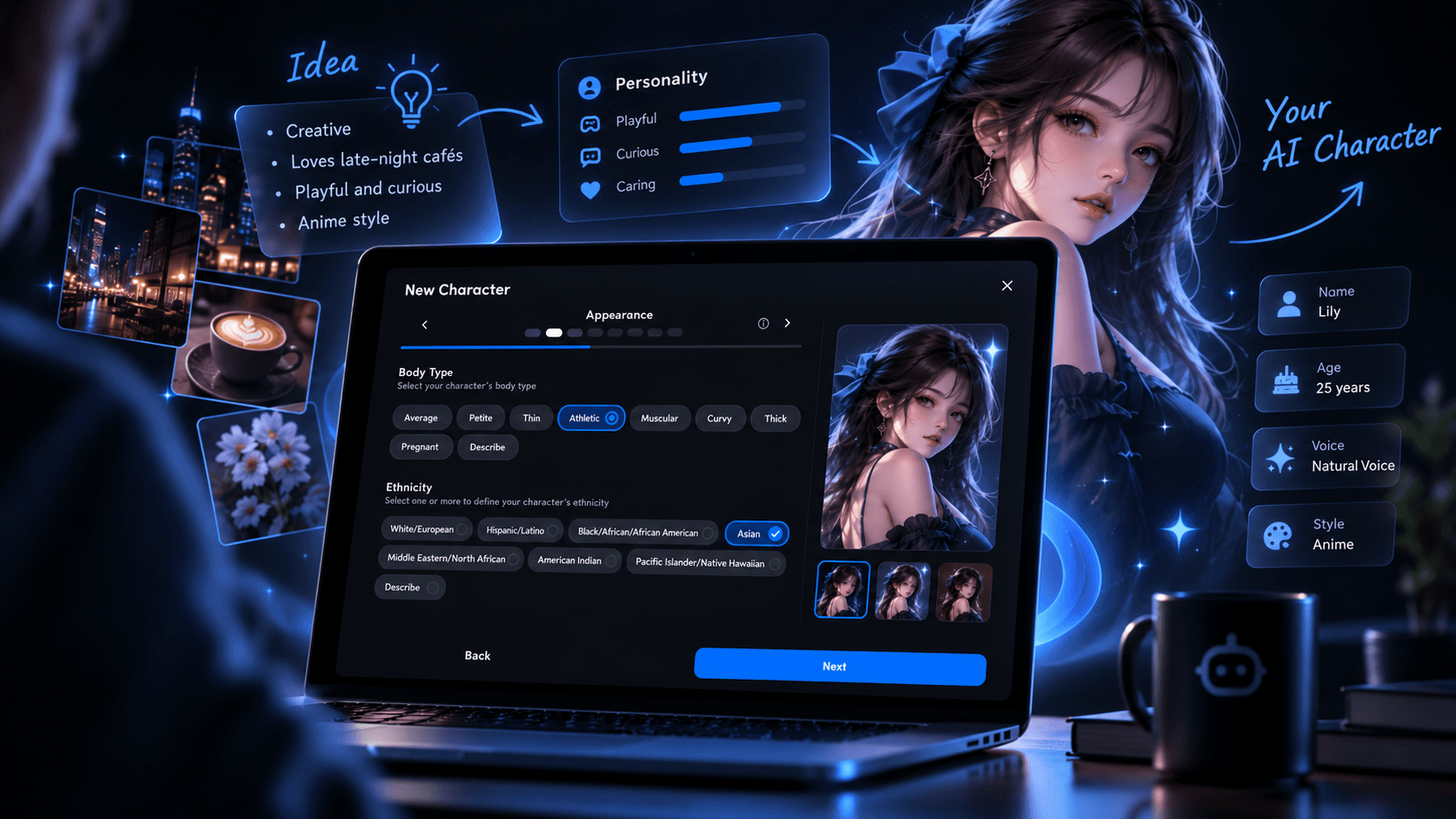 01-cover-neon-ai-character-creator-workspace.png