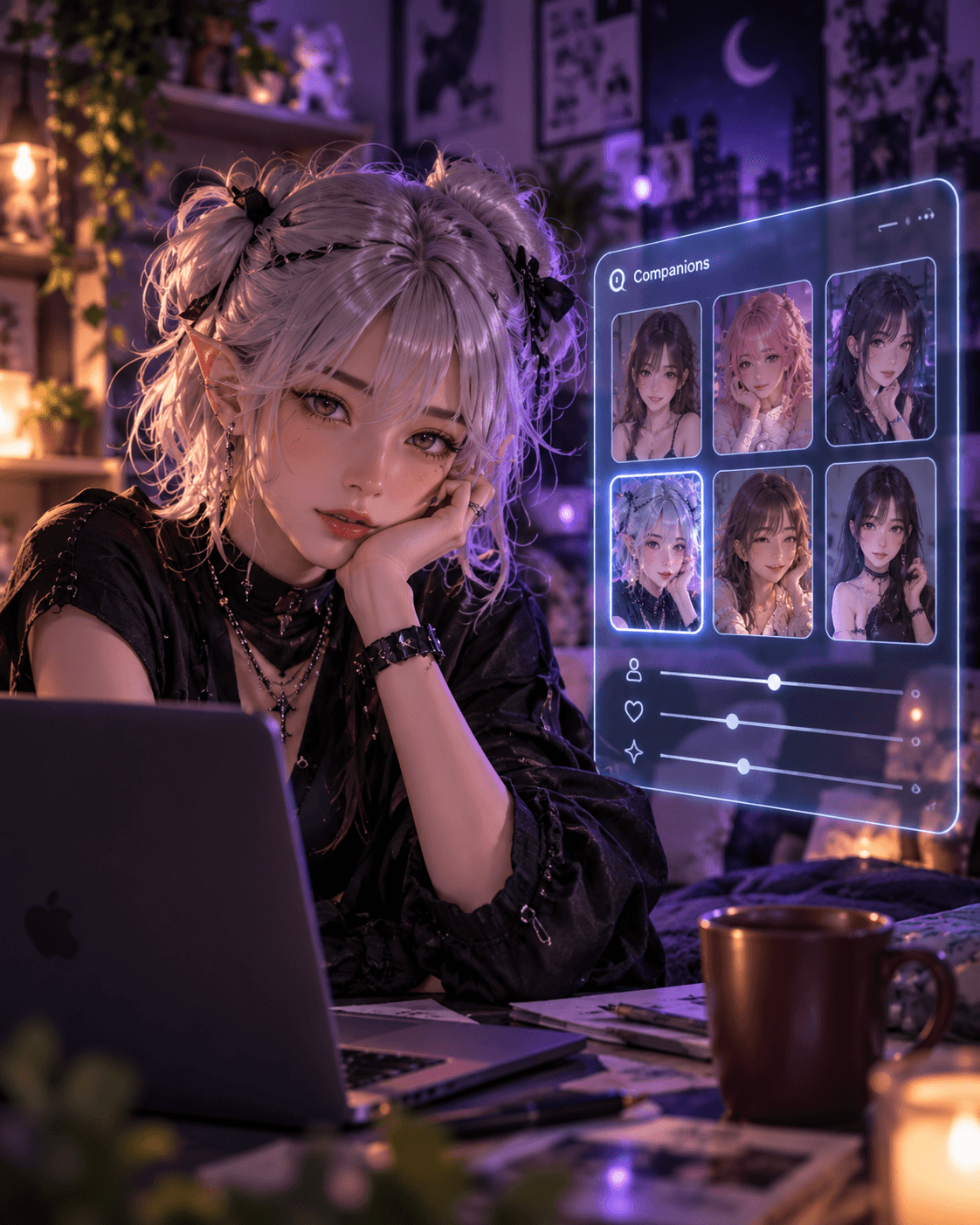 Different AI companion personalities and conversation styles